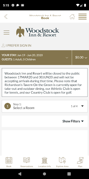 Woodstock Inn & Resort Screenshot 1