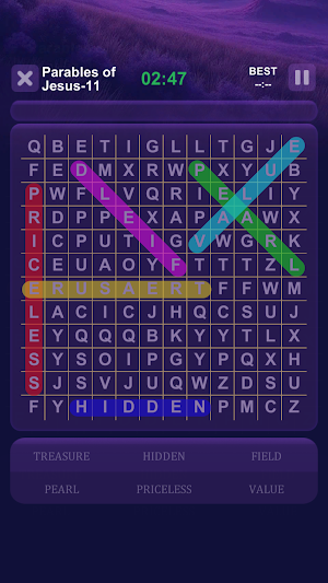 Bible word search game puzzle Screenshot 0