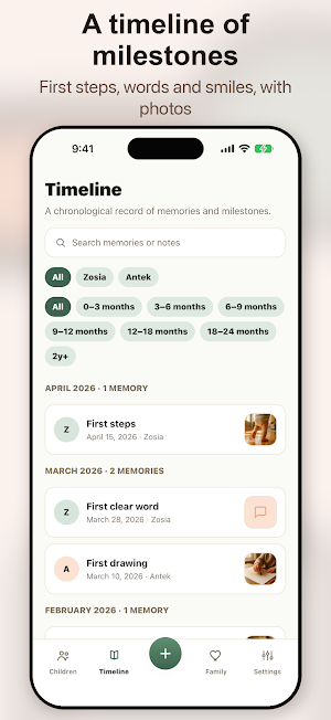 BabySteps: Baby Milestones Screenshot 1