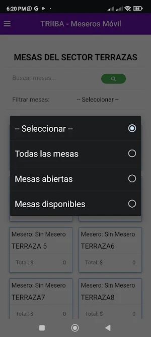 TRIIBA - MESEROS APP Screenshot 3