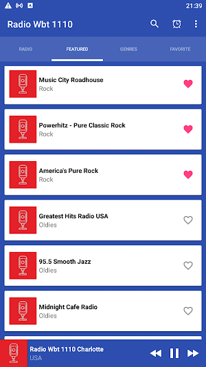 radio wbt 1110 AM Charlotte Screenshot 1