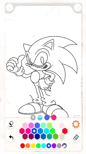 Scary Soniic.EXE Coloring Book Screenshot 0