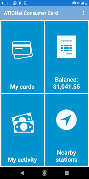 Ationet Consumer Card Screenshot 1