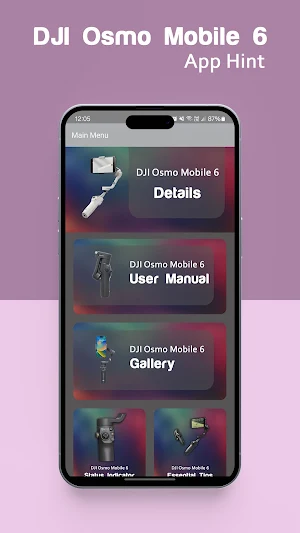 DJI Osmo Mobile 6 App Hint Screenshot 0