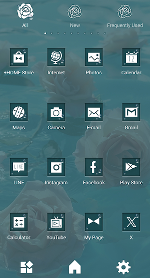 Floating Roses Theme +HOME Screenshot 2