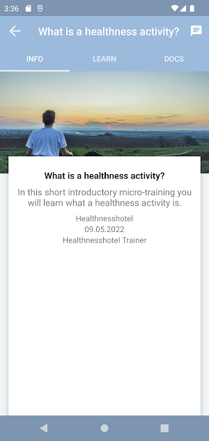HEALTHNESS HOTEL Academy Screenshot 1
