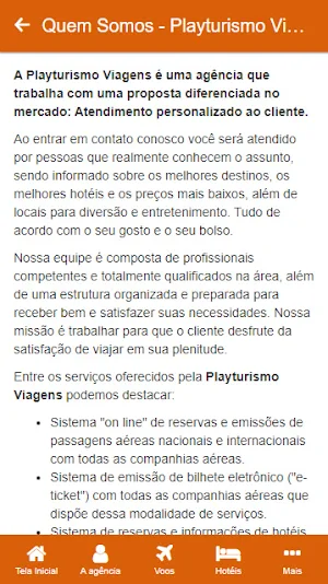 Playturismo Viagens Screenshot 1
