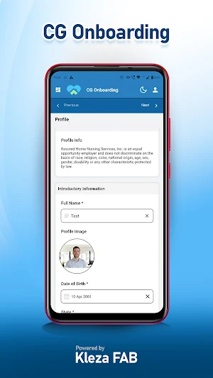 Caregiver Onboarding Screenshot 2