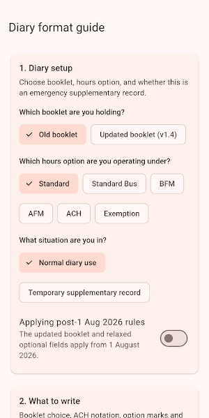 Work Diary Checker: AU Trucks Screenshot 2