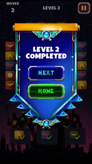 Superheroes Saga: Match 3 Game Screenshot 2