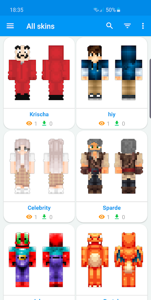 SkinLand - skins for Minecraft Screenshot 0