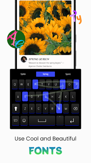Keyboard Fonts: Themes & Emoji Screenshot 0