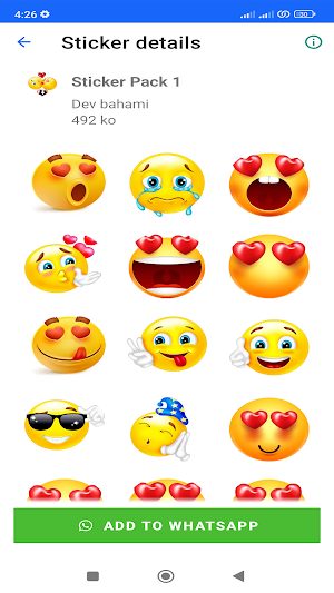 Wasticker love Emoji Stickers Screenshot 3