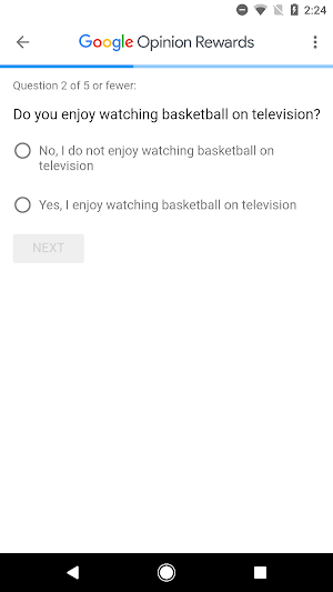 Google Opinion Rewards Screenshot 2