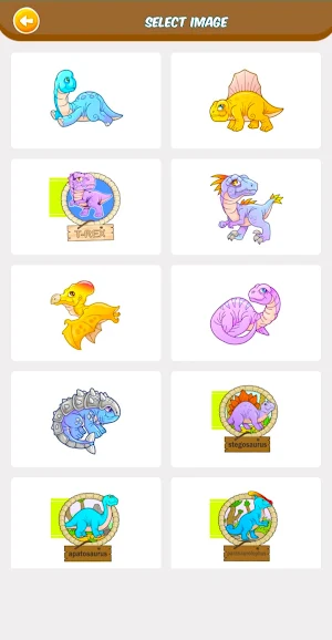 Dinosaur Coloring Game Screenshot 0