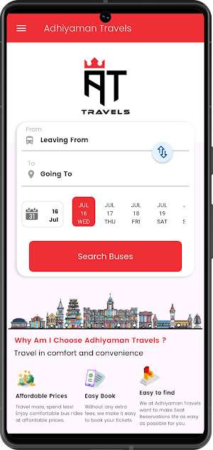 Adhiyaman Travels Screenshot 1