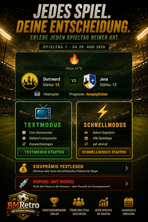 BMRetro - Der Fussballmanager Screenshot 3
