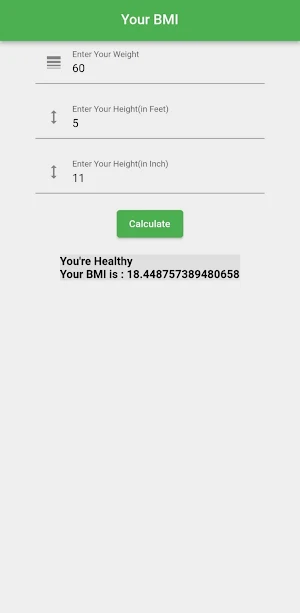 Bmi Calculator Screenshot 0