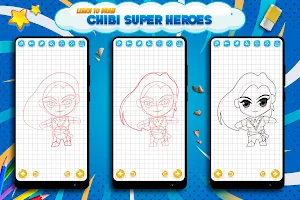 Learn to Draw Cartoon Heroes Screenshot 1
