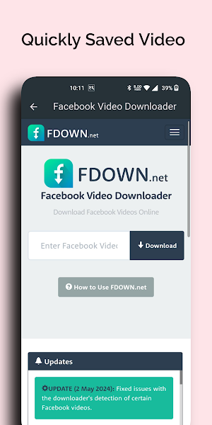 Facebook Video Downloader Screenshot 2