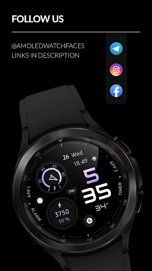 Awf Dynamic [PRO] - watch face Screenshot 2