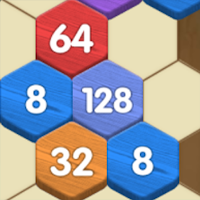 hexagon 2048 merge shots