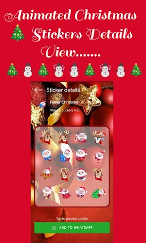 Christmas Animated Stickers Screenshot 2