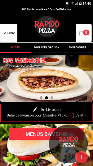 Rapido Pizza Screenshot 1