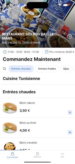 Restaurant Sidi Bou Le Mans Screenshot 1