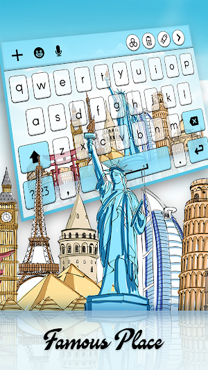 Famous Place Keyboard Screenshot 1