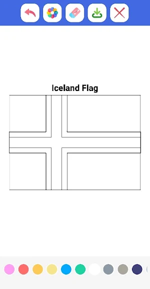 World Flags Coloring Book Screenshot 2