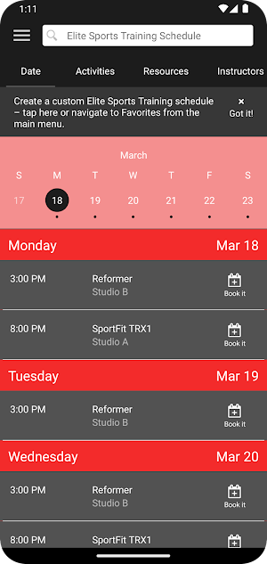 Elite Sports Training Screenshot 2