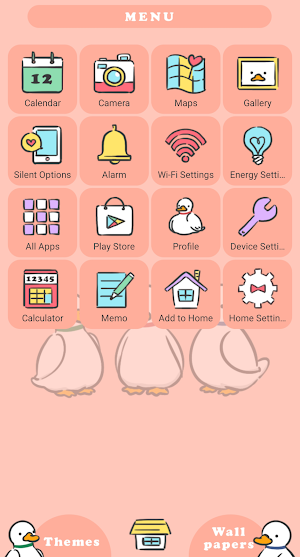 Little Ducklings Theme +HOME Screenshot 1