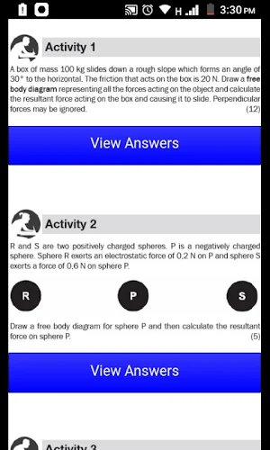 Grade 12 Physical Sciences Mobile Application Screenshot 1