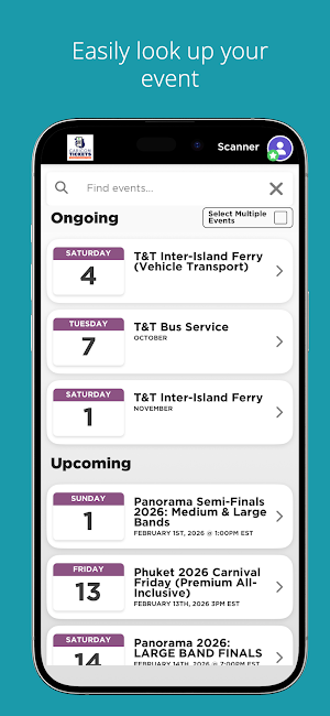 Caricom Tickets Scanner App Screenshot 0