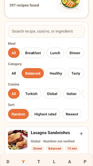 FitDish:Meal Planner Screenshot 1