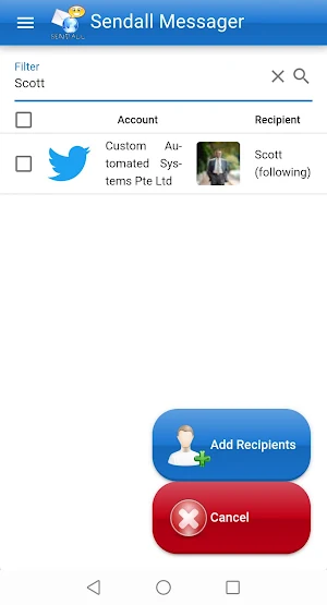 Sendall Messager Screenshot 2
