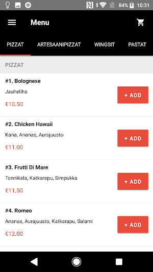 Tasteat Ravintola & Pizzeria Screenshot 1