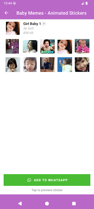 Baby Memes - Animated Stickers Screenshot 3