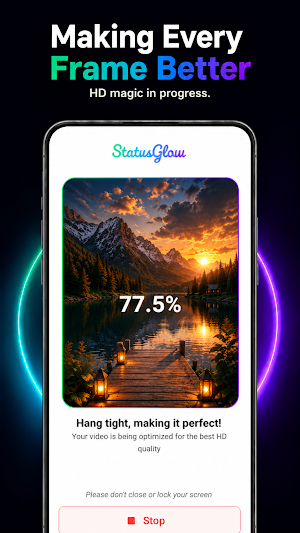 Status Glow - HD Status Upload Screenshot 2