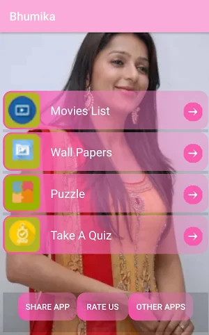 Bhumika Chawla Movies-Wallpapers,Puzzle Screenshot 0