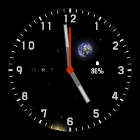 Space Time Analog Watchface