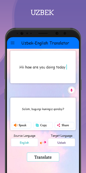 Uzbek - English Translator Free Screenshot 2
