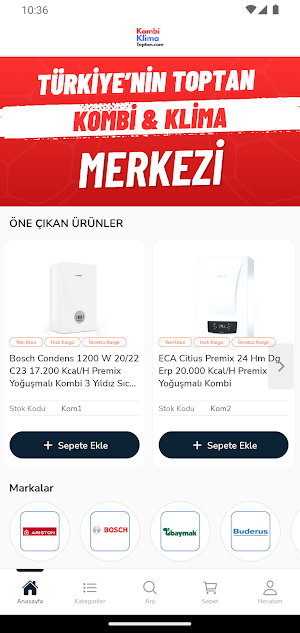 Kombi Klima Toptan Screenshot 0