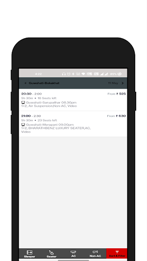 Nambor Transport Screenshot 2