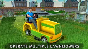 Mowing Simulator Grass Cutting Screenshot 3