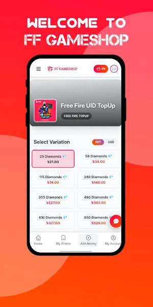 FF GAMESHOP – FF Diamond TopUp Screenshot 0