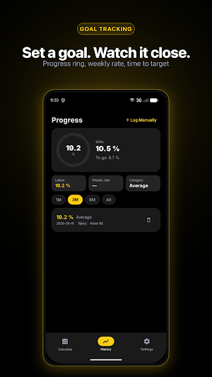 LeanTrack: Body Fat Calculator Screenshot 2