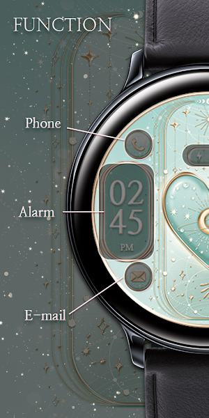 Moon and Heart - Watchface Screenshot 1