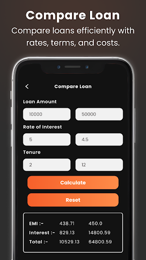Fast EMI Loan Calculator Screenshot 2